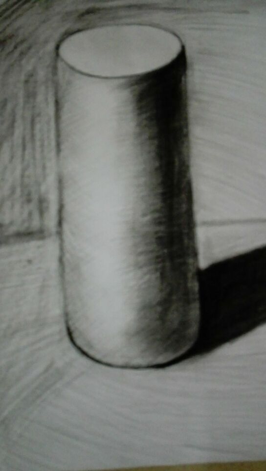 素描圆柱体