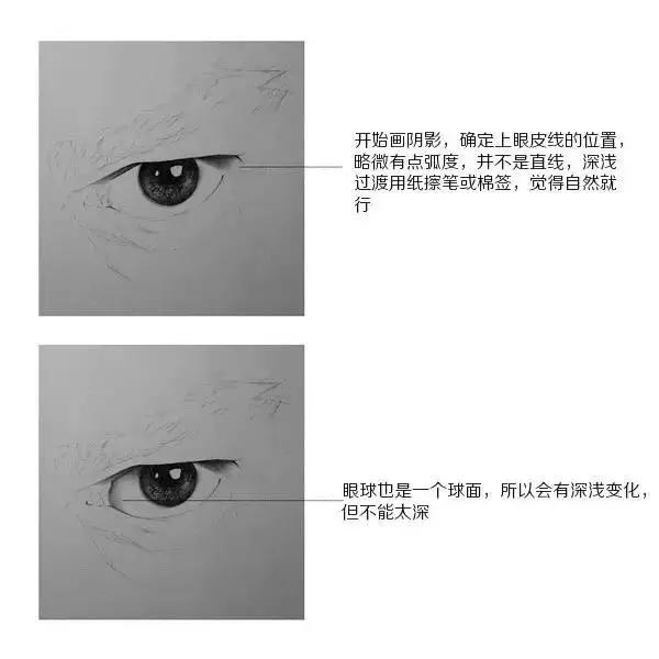超写实眼睛素描画法步骤图解