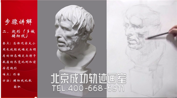素描石膏像视频