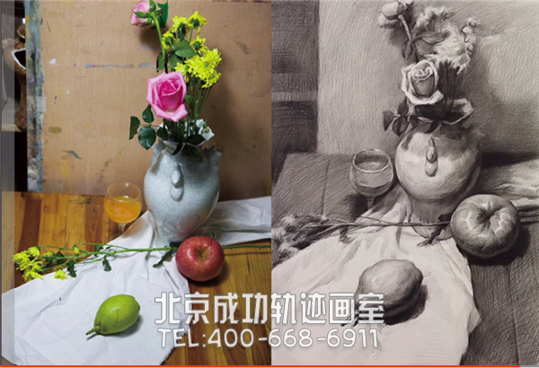 静物素描步骤
