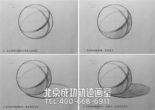 素描入门：球体素描的起形基础教学